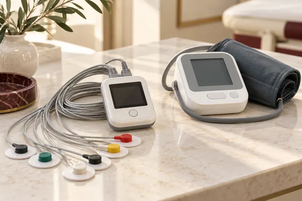 Εικαστική φωτογραφία συσκευής Holter ρυθμού